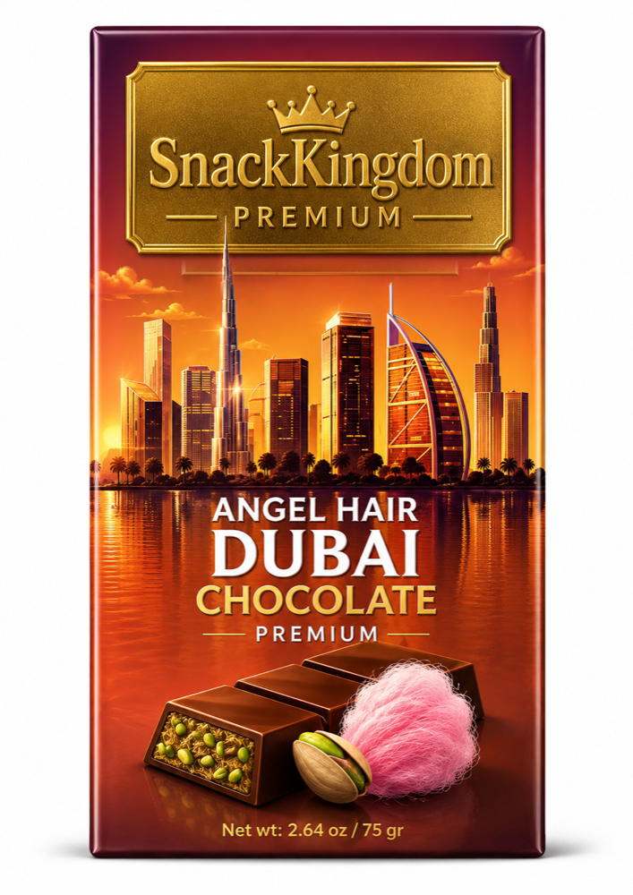 SnackKingdom Angel Hair Dubai Chocolate bar, 75 g