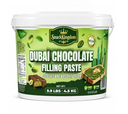 SnackKingdom Dubai Chocolate Filling Paste 9.9 lbs / 4.5 kg bucket